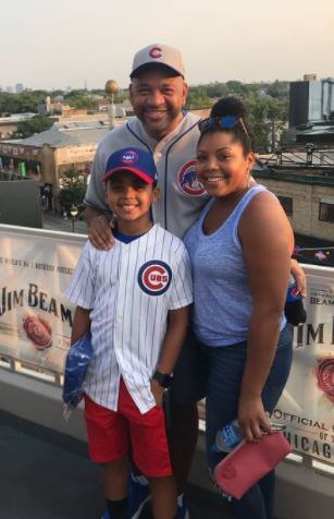 Raymond Wilbon with parents Michael Wilbon and Sheryl Johnson Wilbon.